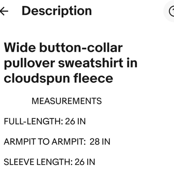 J.crew Factory Wide button-collar pullover sweatshirt in cloudspun fleece Sz 2X - Picture 7 of 7